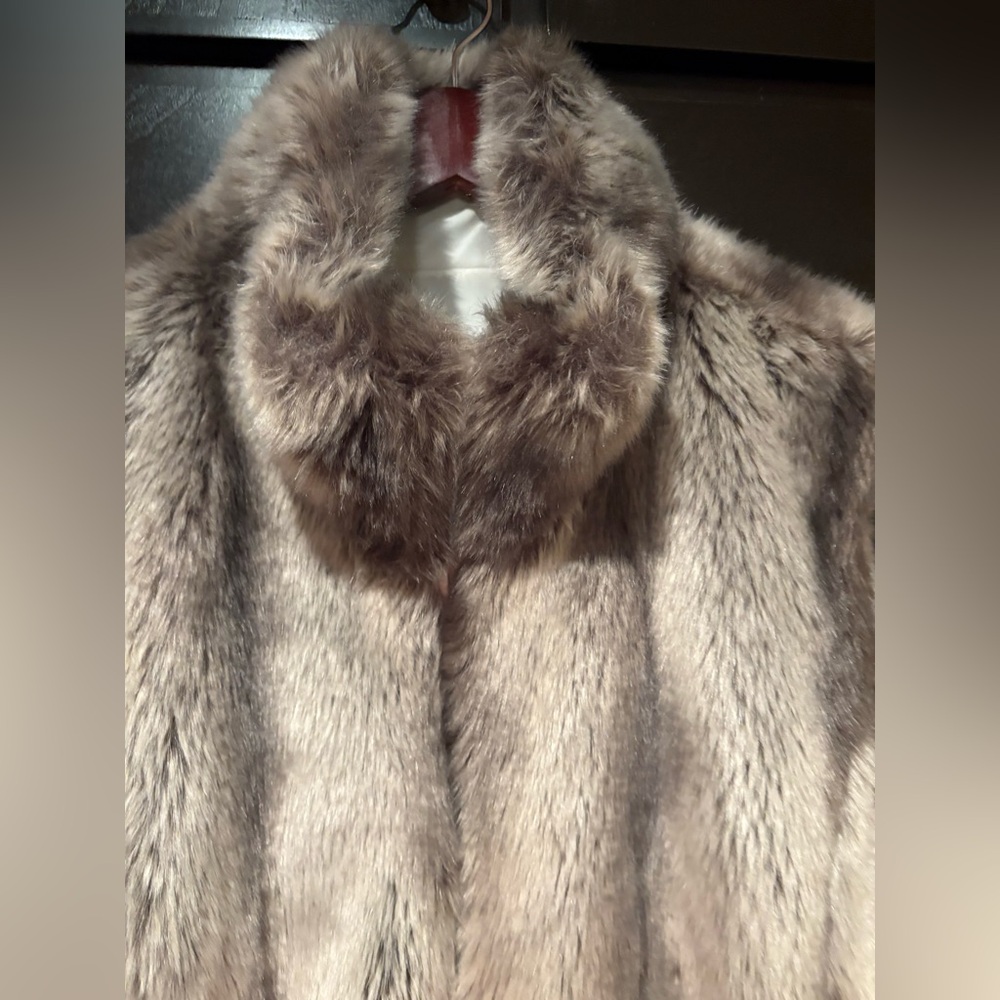 Kristen Blake Plush Teddy Jacket in Soft Brown